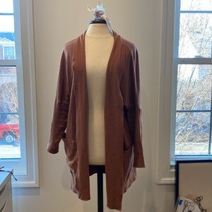 Pact rust airplane cardigan